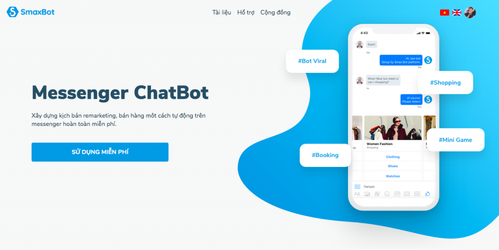 3 khoá học về chatbot - Học từ Smax Bot